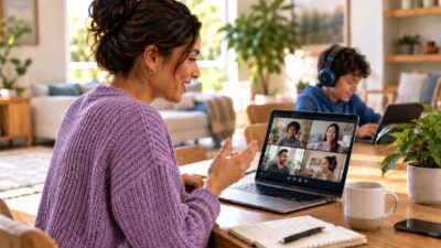 Family using multiple devices for high-bandwidth activities